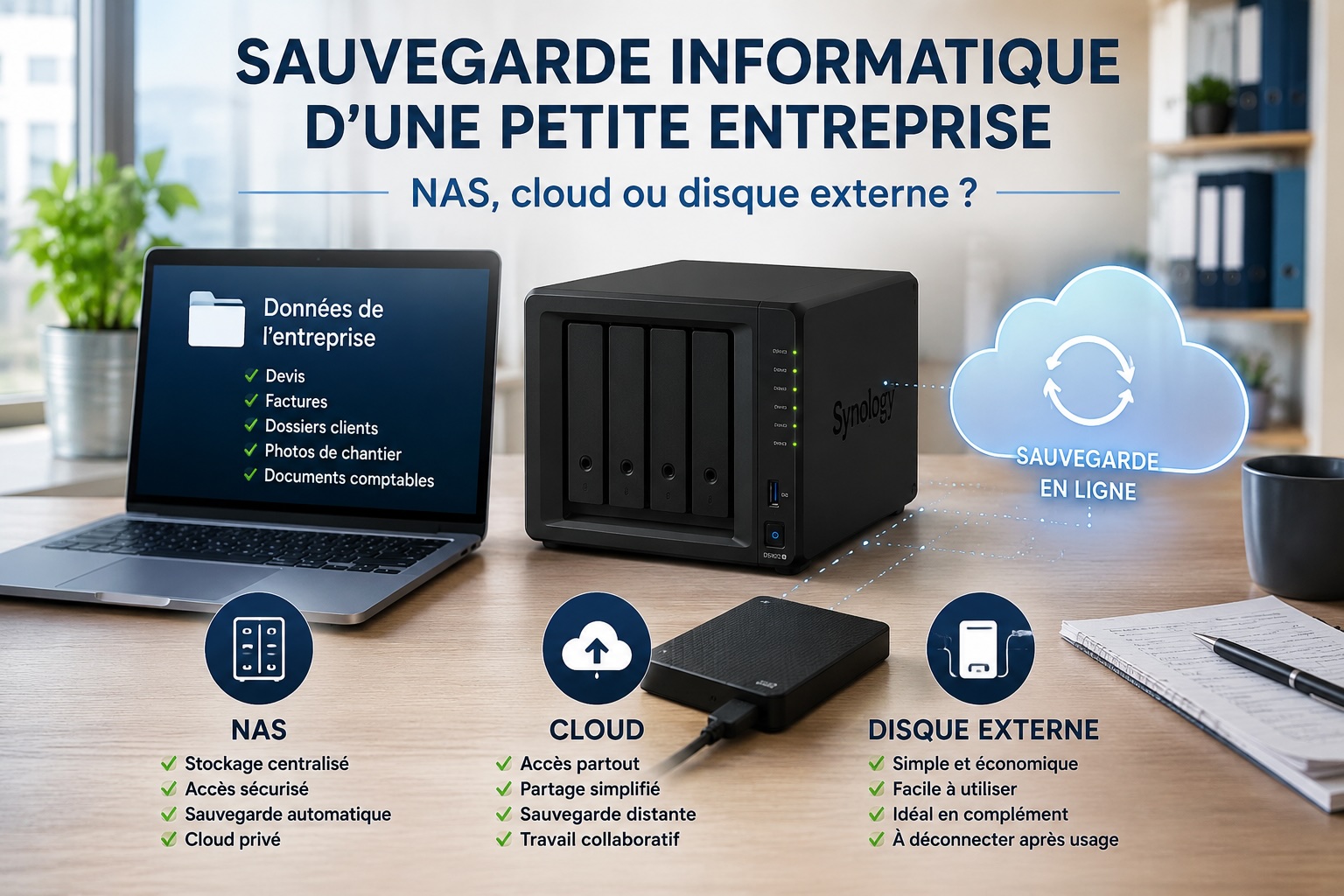quelle sauvegarde ? nas, cloud, disque externe ?