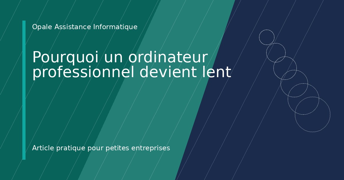 Illustration de l'article : Pourquoi un ordinateur professionnel devient lent