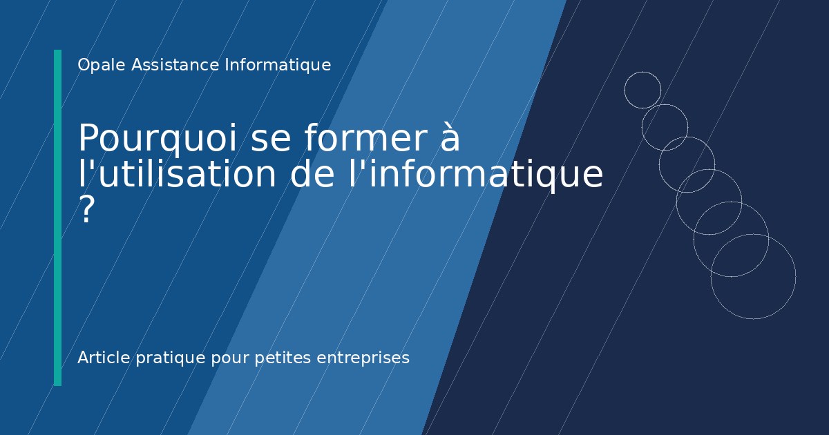 Illustration de l'article : Pourquoi se former à l'utilisation de l'informatique ?