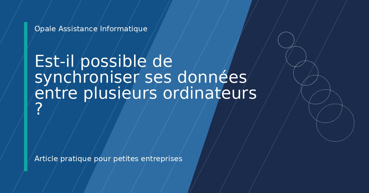 Illustration de l'article : Est-il possible de synchroniser ses données entre plusieurs ordinateurs ?